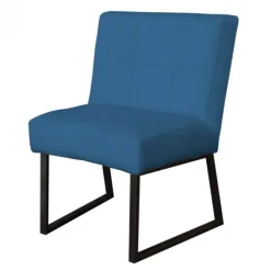 Eetkamerstoel - Amsterdam - geschikt voor ronde tafel - stof Element azure 21