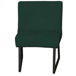 Eetkamerstoel - Amsterdam - geschikt voor ronde tafel - stof Element groen 12