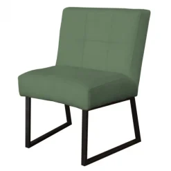 Eetkamerstoel - Amsterdam - geschikt voor ronde tafel - stof Element lichtgroen 11