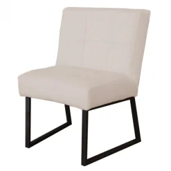 Eetkamerstoel - Amsterdam - geschikt voor ronde tafel - stof Element zand 17