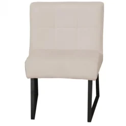 Eetkamerstoel - Amsterdam - geschikt voor ronde tafel - stof Element zand 17