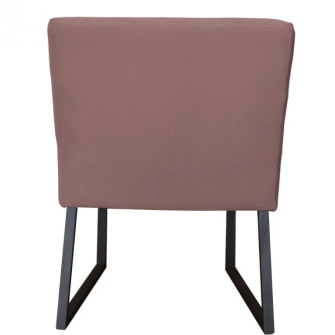 Eetkamerstoel - Amsterdam - geschikt voor ronde tafel - stof Element grijsbruin 05