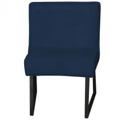 Eetkamerstoel - Amsterdam - geschikt voor ronde tafel - stof Element blauw 13