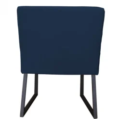 Eetkamerstoel - Amsterdam - geschikt voor ronde tafel - stof Element blauw 13