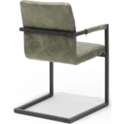 Eetkamerstoel - Apollo II - stof Bull lederlook moss