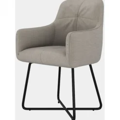 Eetkamerstoel - Arne - stof Bjorn grof geweven creme