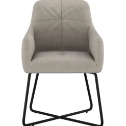 Eetkamerstoel - Arne - stof Bjorn grof geweven creme