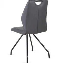 Eetkamerstoel - Carlos - leer Vintage zwart