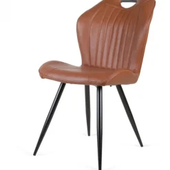 Eetkamerstoel - Cobra - leer Vintage cognac