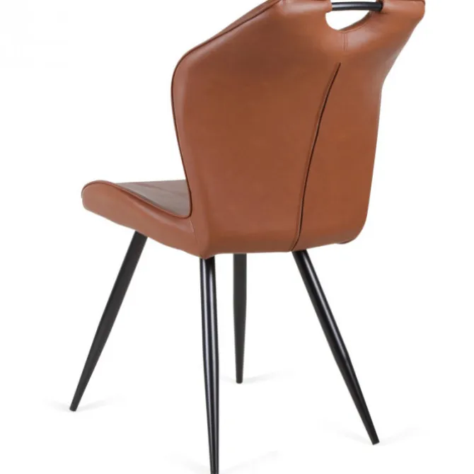 Eetkamerstoel - Cobra - leer Vintage cognac