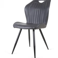 Eetkamerstoel - Cobra - leer Vintage zwart