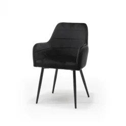 Eetkamerstoel - Donovan - stof Adore zwart