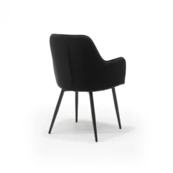 Eetkamerstoel - Donovan - stof Adore zwart