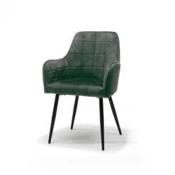 Eetkamerstoel - Donovan - stof Adore mosgroen