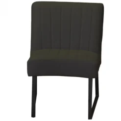 Eetkamerstoel - Hengelo - geschikt voor ronde tafel - stof Element antraciet 02