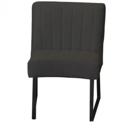 Eetkamerstoel - Hengelo - geschikt voor ronde tafel - stof Element antraciet 01