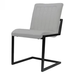 Eetkamerstoel - Lara - stof Element lichtgrijs 04
