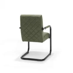 Eetkamerstoel - Monaco - stof Maya lederlook groen