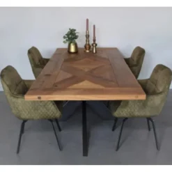 Eetkamerstoel - Peter - Draaibaar - stof Velours Adore bronze