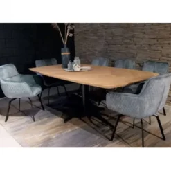 Eetkamerstoel - Peter - Draaibaar - stof Velours Adore bronze