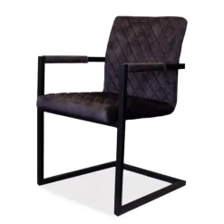 Eetkamerstoel - Rome - stof Adore Antraciet