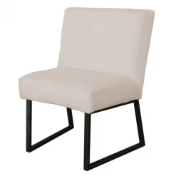 Eetkamerstoel - Rotterdam - geschikt voor ronde tafel - stof Element zand 17