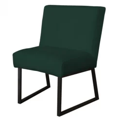 Eetkamerstoel - Rotterdam - geschikt voor ronde tafel - stof Element groen 12