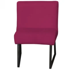 Eetkamerstoel - Rotterdam - geschikt voor ronde tafel - stof Element fuchsia 19