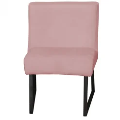 Eetkamerstoel - Rotterdam - geschikt voor ronde tafel - stof Element lichtroze 18