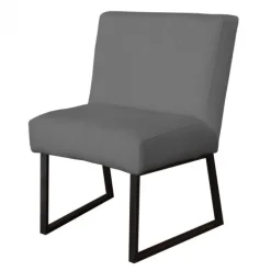 Eetkamerstoel - Rotterdam - geschikt voor ronde tafel - stof Element cementgrijs 23