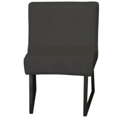Eetkamerstoel - Rotterdam - geschikt voor ronde tafel - stof Element antraciet 01