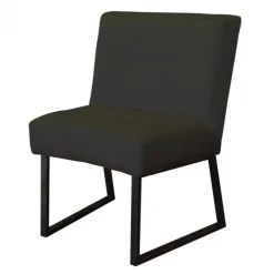 Eetkamerstoel - Rotterdam - geschikt voor ronde tafel - stof Element antraciet 02