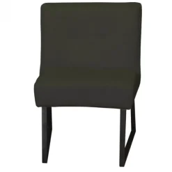 Eetkamerstoel - Rotterdam - geschikt voor ronde tafel - stof Element antraciet 02