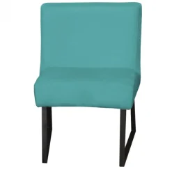 Eetkamerstoel - Rotterdam - geschikt voor ronde tafel - stof Element turquoise 15