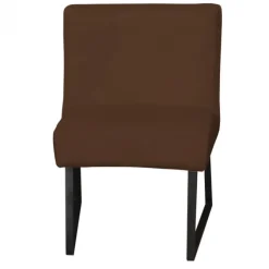 Eetkamerstoel - Rotterdam - geschikt voor ronde tafel - stof Element donkerbruin 25