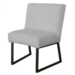 Eetkamerstoel - Rotterdam - geschikt voor ronde tafel - stof Element steengrijs 24