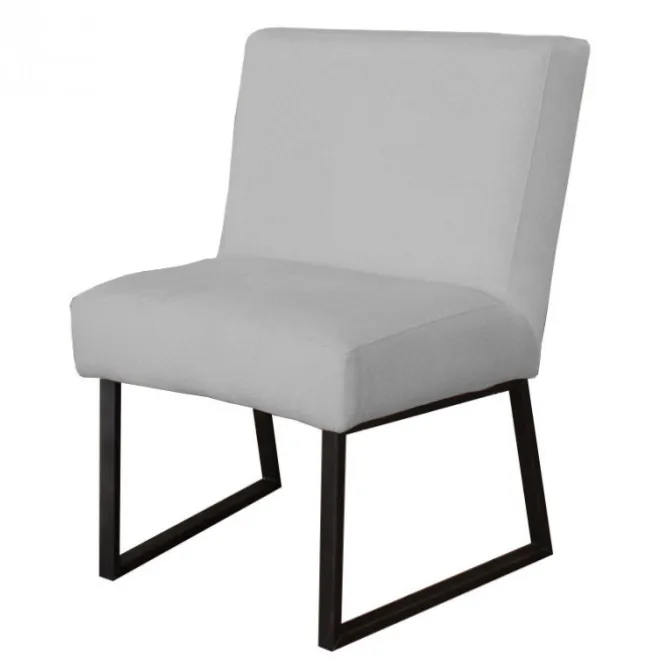 Eetkamerstoel - Rotterdam - geschikt voor ronde tafel - stof Element steengrijs 24