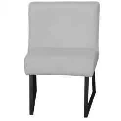 Eetkamerstoel - Rotterdam - geschikt voor ronde tafel - stof Element steengrijs 24