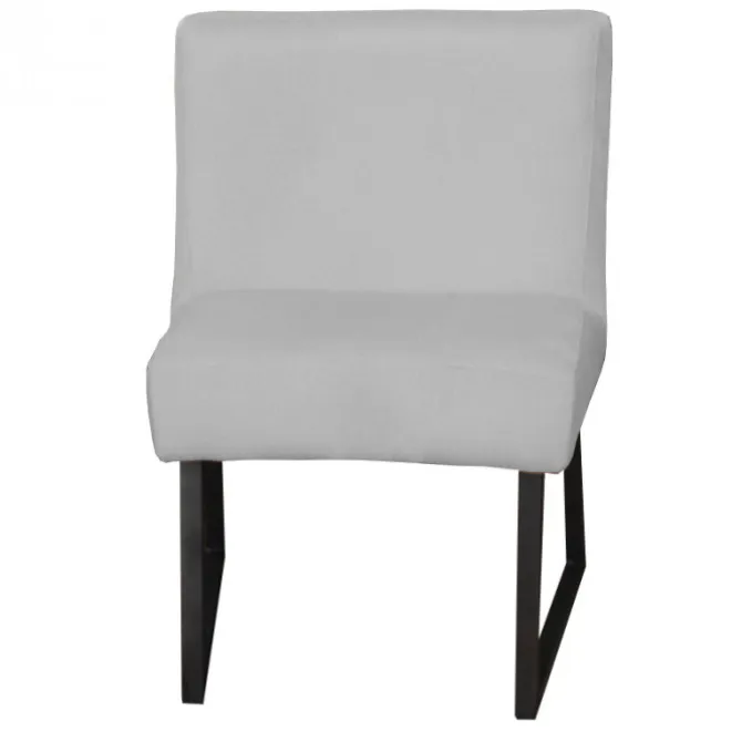 Eetkamerstoel - Rotterdam - geschikt voor ronde tafel - stof Element steengrijs 24