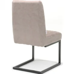 Eetkamerstoel - Sanne - Lederlook Soft Pebble