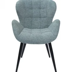 Eetkamerstoel - Simon - stof Fantasy geweven mineral blue