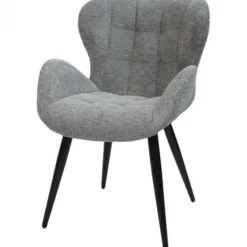 Eetkamerstoel - Simon - stof Fantasy geweven beluga