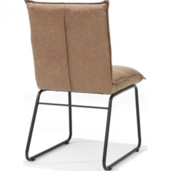 Eetkamerstoel - Soft - lederlook Missouri Cognac