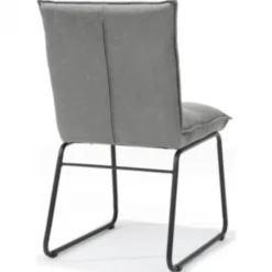 Eetkamerstoel - Soft - lederlook Missouri Grijs