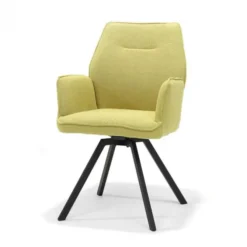Eetkamerstoel - Tina - stof Teddy geel