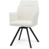 Eetkamerstoel - Tina - stof Teddy wit