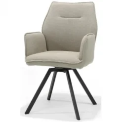 Eetkamerstoel - Tina - stof Teddy grijs