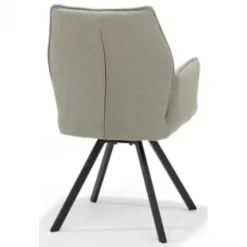 Eetkamerstoel - Tina - stof Teddy grijs