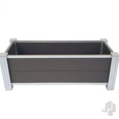 Elephant Plantenbak composiet - Rock Grey - 45 x 110 x 40 cm - incl. binnenbak