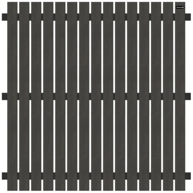 Elephant Schutting set composiet Dark Line antraciet met antraciet aluminium frame (9,41 meter)